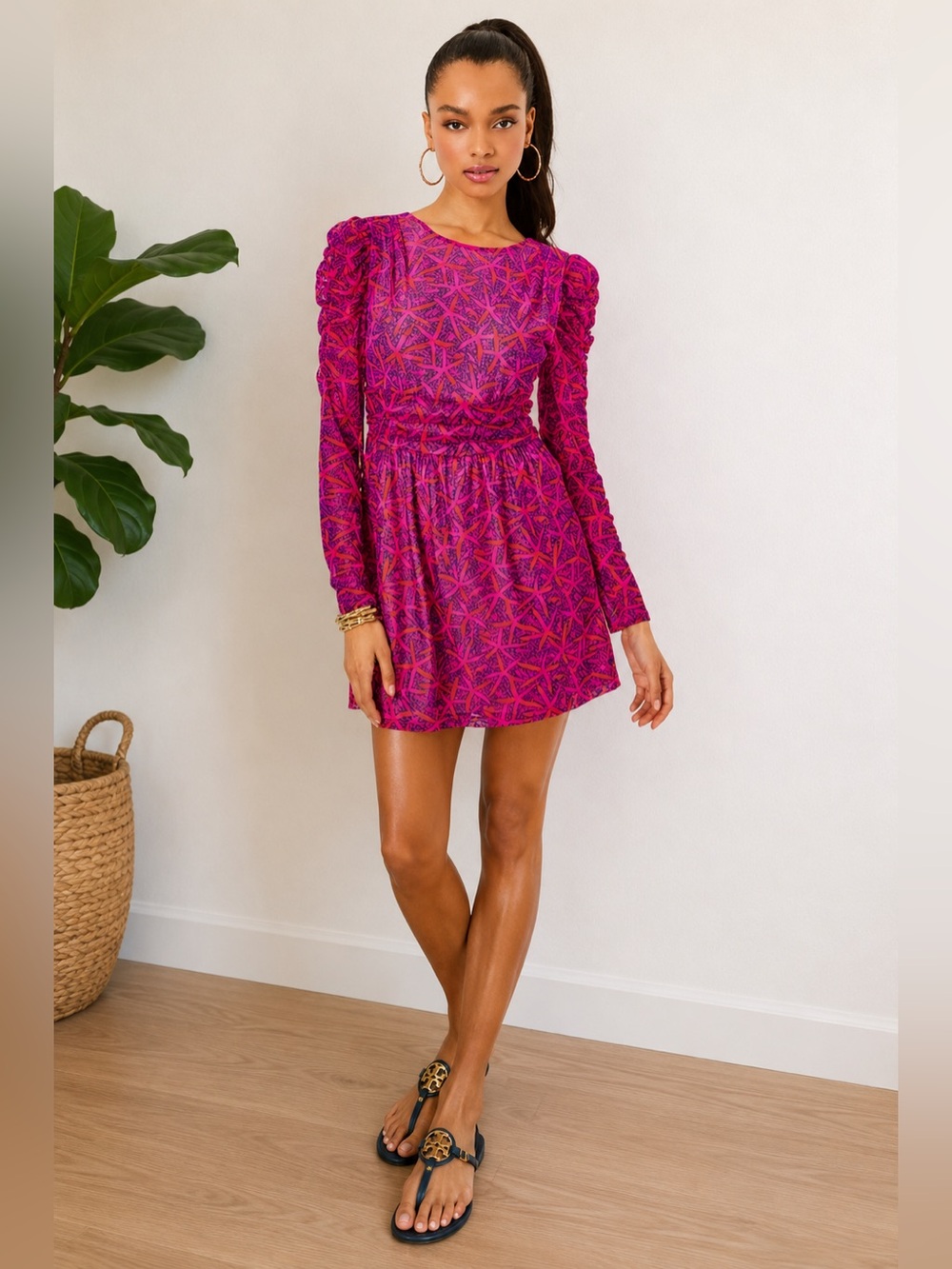 New Lilly Pulitzer Passion Fruit Pink & Purple Patterned Dress/Romper.